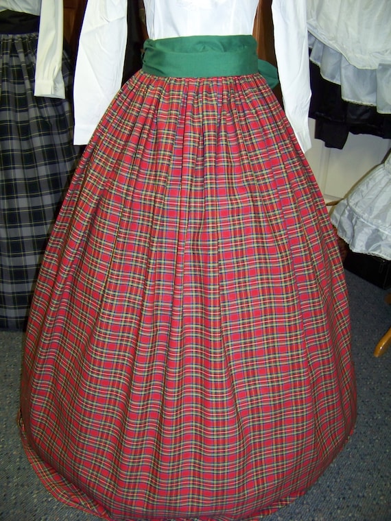 victorian tartan skirt