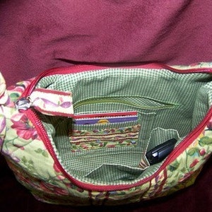 Olivia's Flower Garden Handbag Pdf Pattern and Tutorial Immediate download e-file image 3