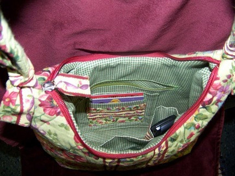 Olivia's Flower Garden Handbag Pdf Pattern and Tutorial Immediate download e-file image 3