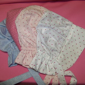 Baby Sun Bonnet pdf pattern and tutorial sizes 1 to 3 years Instant e-file download image 1