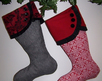 Christmas Stocking pdf Pattern and Tutorial Easy pattern Immediate Download e-file