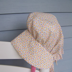 Prairie Bonnet pdf pattern and tutorial  sizes 7 to 11 years Young Girls Instant e-file download