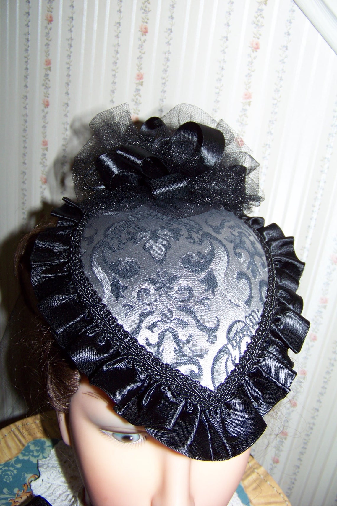 Ladies Civil War Hat Victorian With Black Reticule Silver and - Etsy