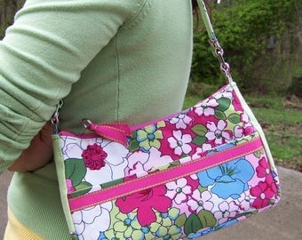 Small Purse Pdf Pattern with Tutorial 3 in 1 with lots of pockets with instant e-file download