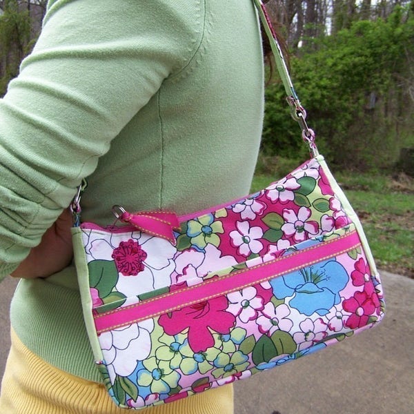 Small Purse Pdf Pattern with Tutorial 3 in 1 with lots of pockets with instant e-file download