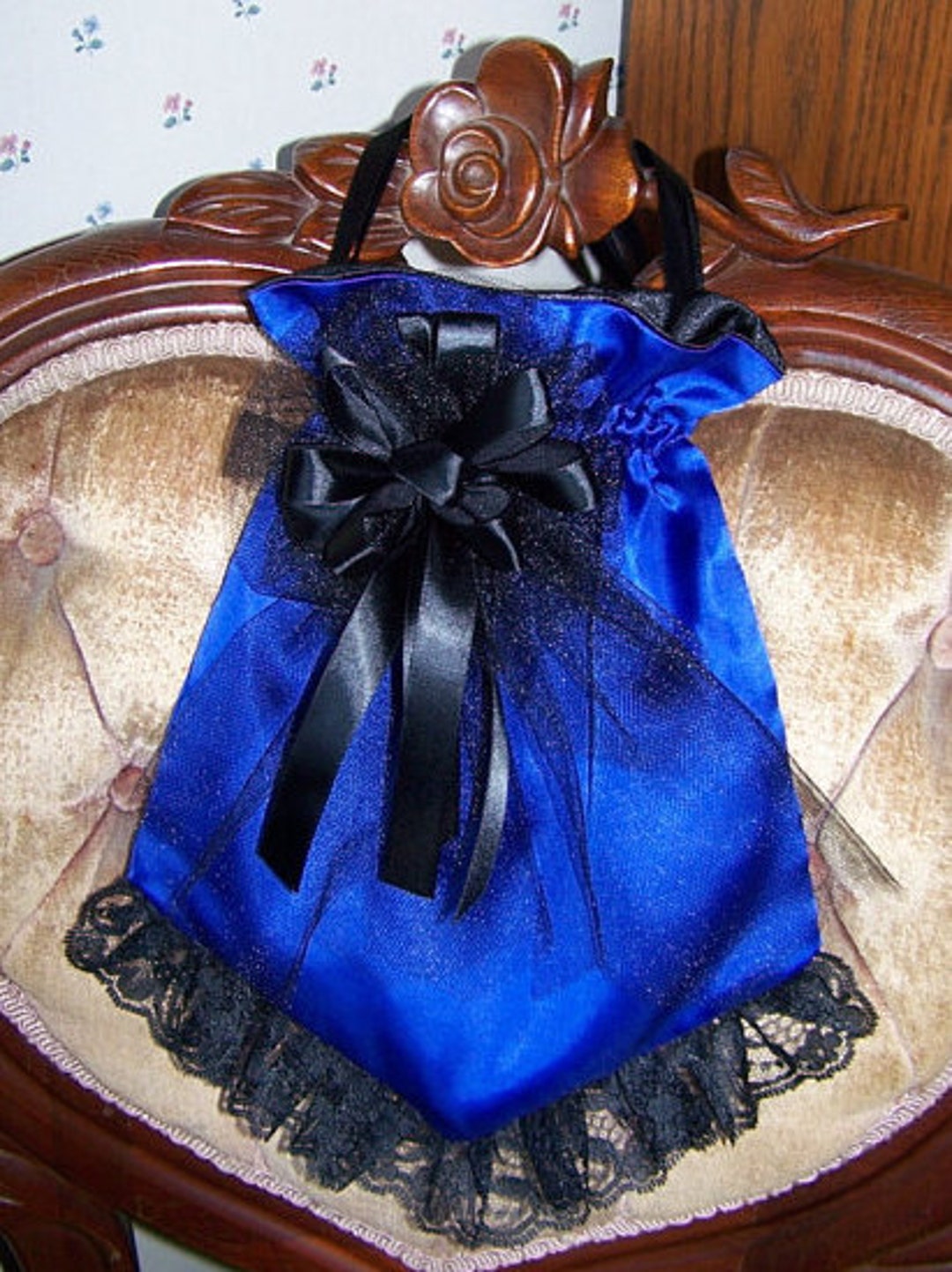 Civil War Reticule for Reenactors Victorian Ladies Draw String Purse ...