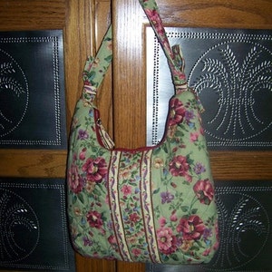 Olivia's Flower Garden Handbag Pdf Pattern and Tutorial Immediate download e-file image 2