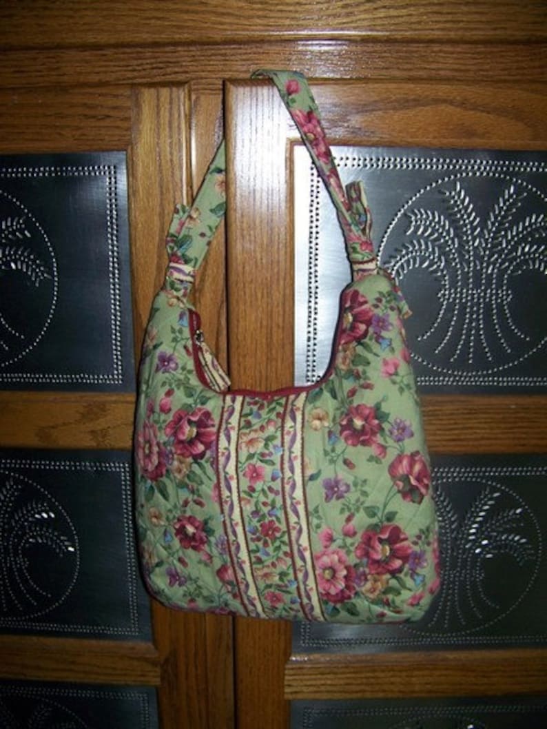 Olivia's Flower Garden Handbag Pdf Pattern and Tutorial Immediate download e-file image 2