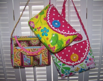 Child's Purse-easy sewing pdf pattern and Tutorial with Immediate Download e-file