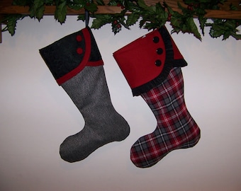 Christmas Stocking pdf Pattern and Tutorial Easy pattern Immediate Download e-file