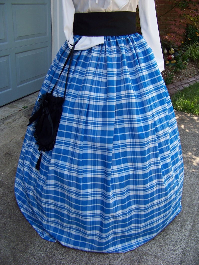 Civil War Skirtvictoriancostume Long Drawstring SKIRT and Etsy