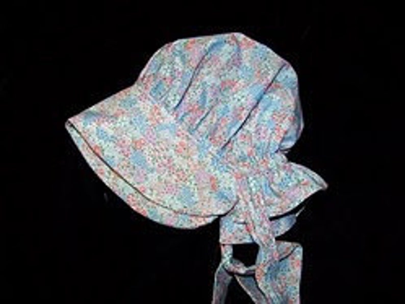 Baby Sun Bonnet pdf pattern and tutorial sizes 1 to 3 years Instant e-file download image 4