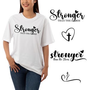 Sie sind stärker als der Sturm SVG, starke Frauen SVG, positives Zitat SVG, inspirierende Zitate, weibliche Gesundheit SVG, Girl Power, Shirt svg