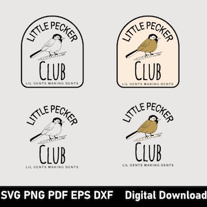 Little Pecker Club SVG, lustiges Specht Meme, Lil Pecker Design, coole Männer sarkastisches Kunst T-Shirt, lustiges Zitat PNG, kleiner Pecker Club Download.