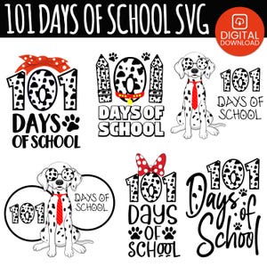 101 dagen school SVG, kleuterschool SVG, kleuterschool SVG, kind school terug Svg, 101 dagen school T-shirts ontwerpen Svg, digitale downloads.