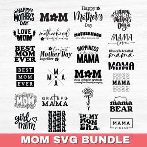 MamaSvg-Bundle, Muttertags-Svg, Mama-Leben-Svg, Mama-Svg, gesegnete Mama-Svg, In meiner Mama-Era-Svg, Mama-Zitate-Svg, Mama-Shirt-Design, digitale Datei