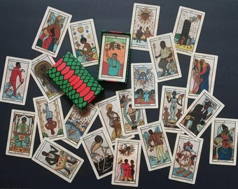 King Khan Black Pride Tarot Deck Major Arcana + the Unknown NEW NOS Mystical OOP