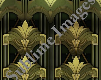 CT021 - Ceramic Tile in the Art Deco Style - Various Sizes