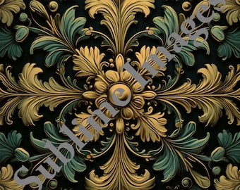 CT031 - Ceramic Tile in the Decorative Arts Style - Various Sizes