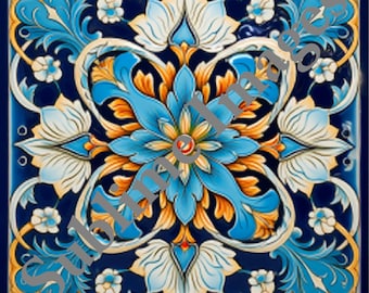 CT032 - Ceramic Tile in the Antique Islamic Style - Various Sizes