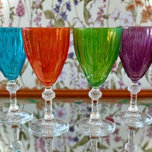 Circleware Jewel Wine Glasses - Set of 4