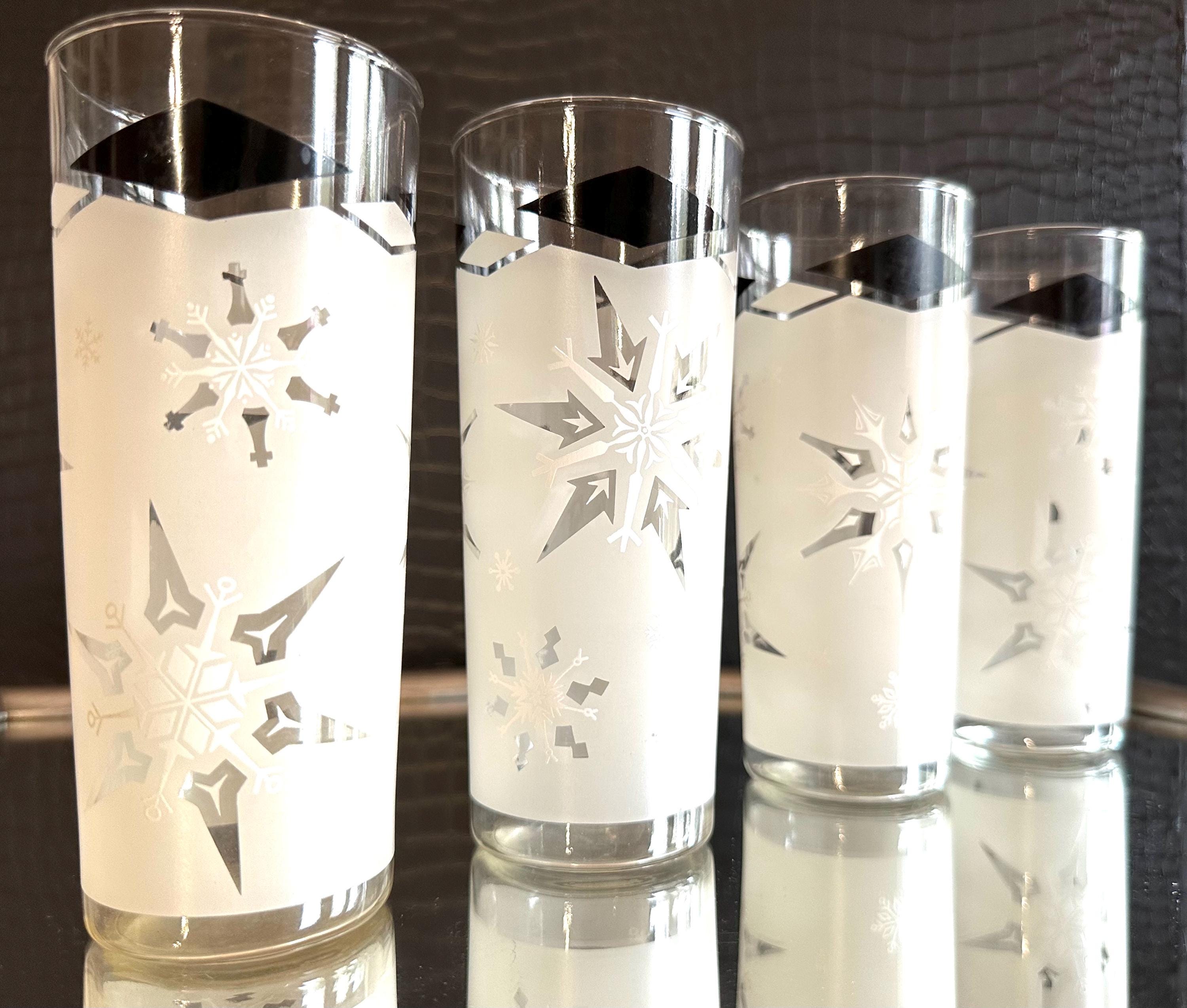 Anchor Hocking Atomic Snowflake Highball Tumblers- Set of 4 - Etsy