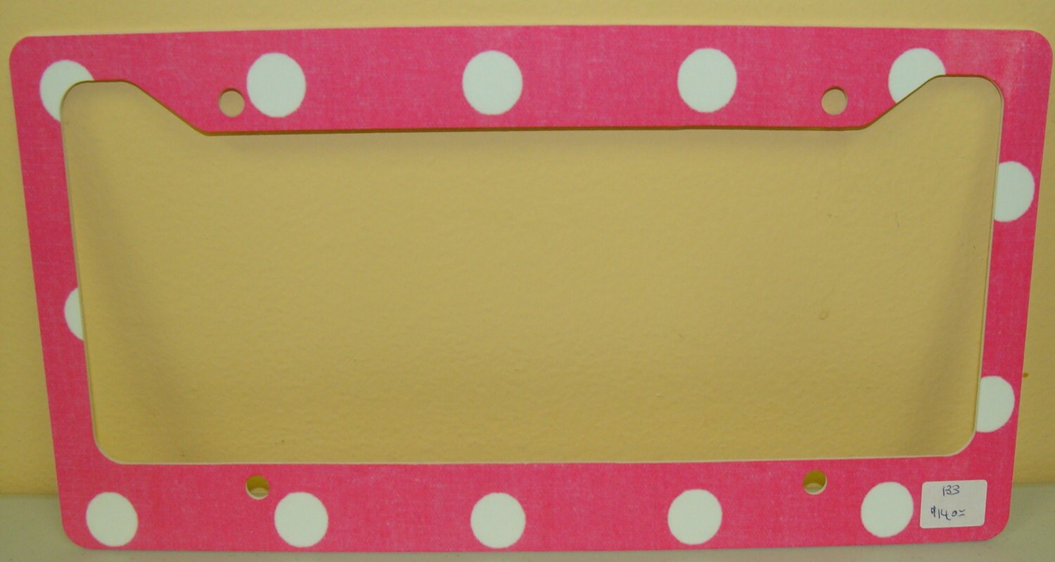 Car Tag Frame Can Be Personalized/monogrammed Etsy