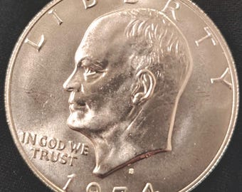 1974-S Silver Eisenhower Dollar - Blue Ike MS-68