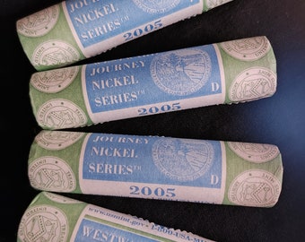 2005 Jefferson Western Waters/Ocean View Nickels -- ORIGINAL ROLLS from the US Mint