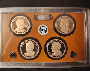 2013-S Presidential Dollar 4-coin Proof Set -- GEM PROOF-69/70 coins