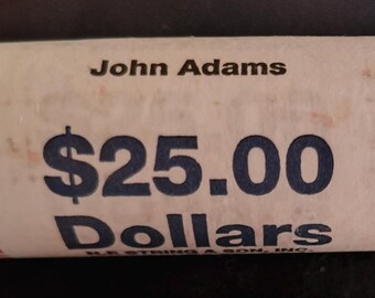 2007-P John Adams Presidential Dollars -- Original BU Rolls direct from the US Mint!