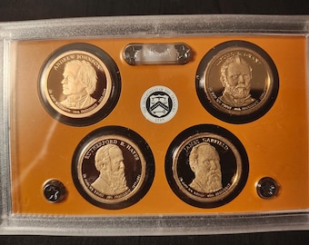 2011-S Presidential Dollar 4-coin Proof Set -- GEM PROOF-69/70 coins