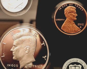 2012-S 14-piece Silver Proof Set GEM Proof-68-70 UCAM coins in original US Mint packaging