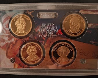 2008-S Presidential Dollar 4-coin Proof Set -- GEM PROOF-69/70 coins