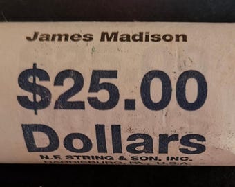 2007-P James Madison Presidential Dollars -- Original US Mint BU Rolls!