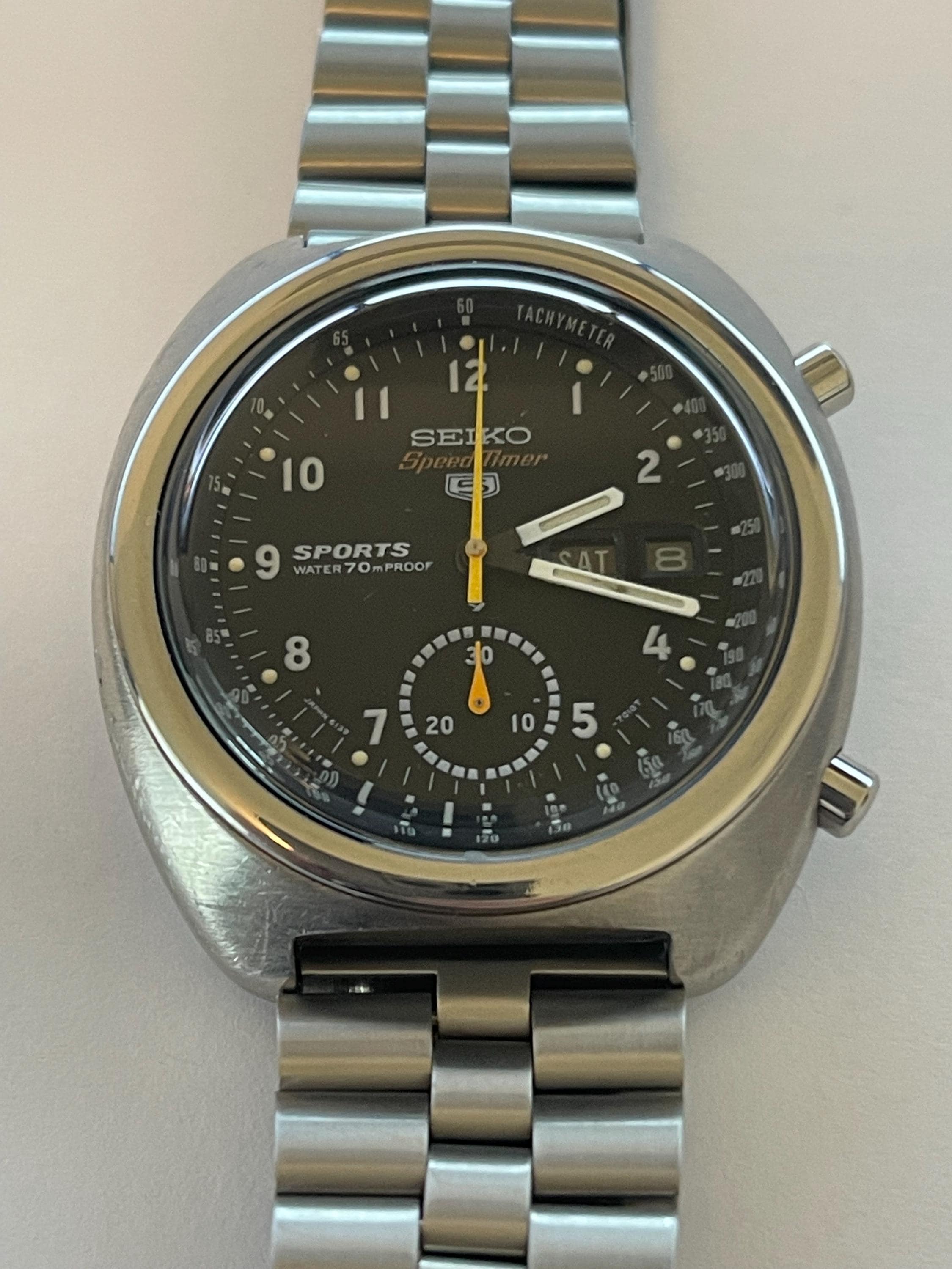Seiko 6139-7010 0 Price Sports Worn seiko speedtimer 5sports 6139 