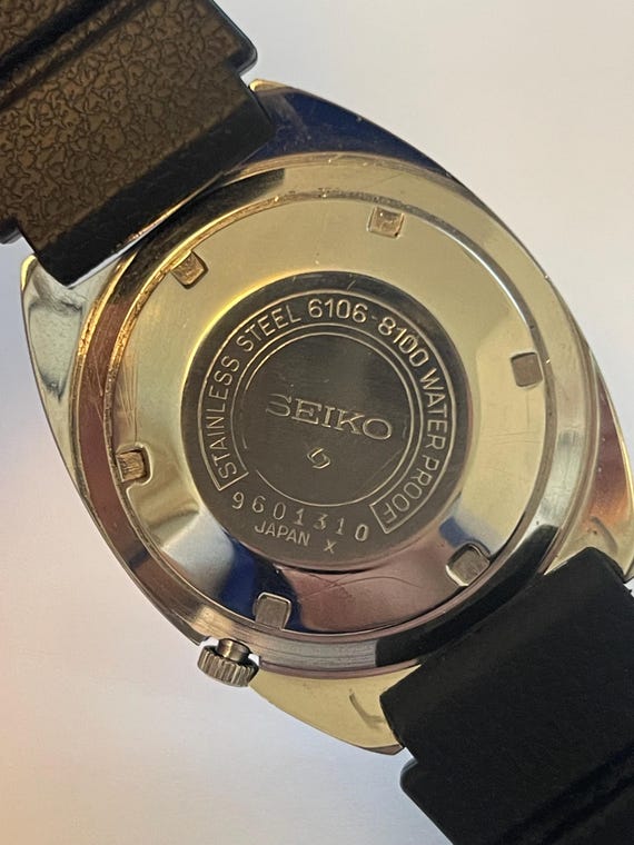 Seiko 6106-8100 Blue Chevron Dial - Etsy