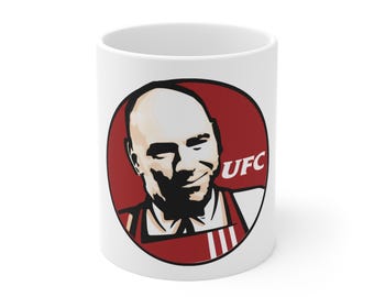 Caneca de café Dana White UFC, presente para fã de MMA