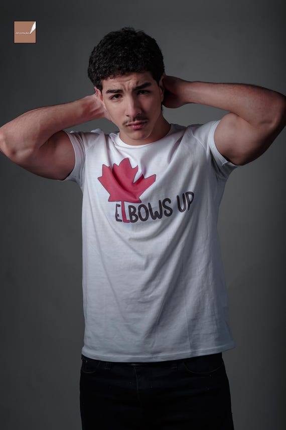 Elbows Up Canada T-Shirt - Proud Canadian Tee - Free Shipping