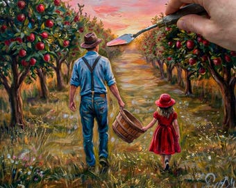 Custom Oil Original Portrait from Photo: Wedding,Anniversary,or Engagement Gift