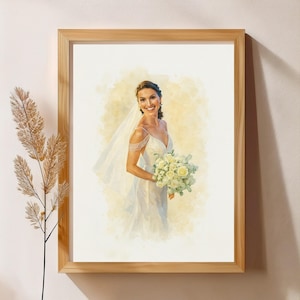 benutzerdefinierte Porträt, Aquarell Hochzeit Porträt, Malerei vom Foto, Haustier Porträt, benutzerdefinierte Aquarell, Haus Druck, Aquarell Haus Malerei