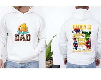 Super Hero Dad Hoodie, Daddy You Are Top, Fathers Day Jumper, Dad Life Pullover, Best Dad Hoodie