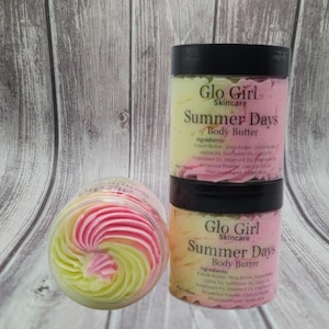 Watermelon-Lemonade Body Butter/ Whipped Body Butter/Handmade Body Butter/Skincare/Skin Moisturizer/Gift For Women/Gift For Girls
