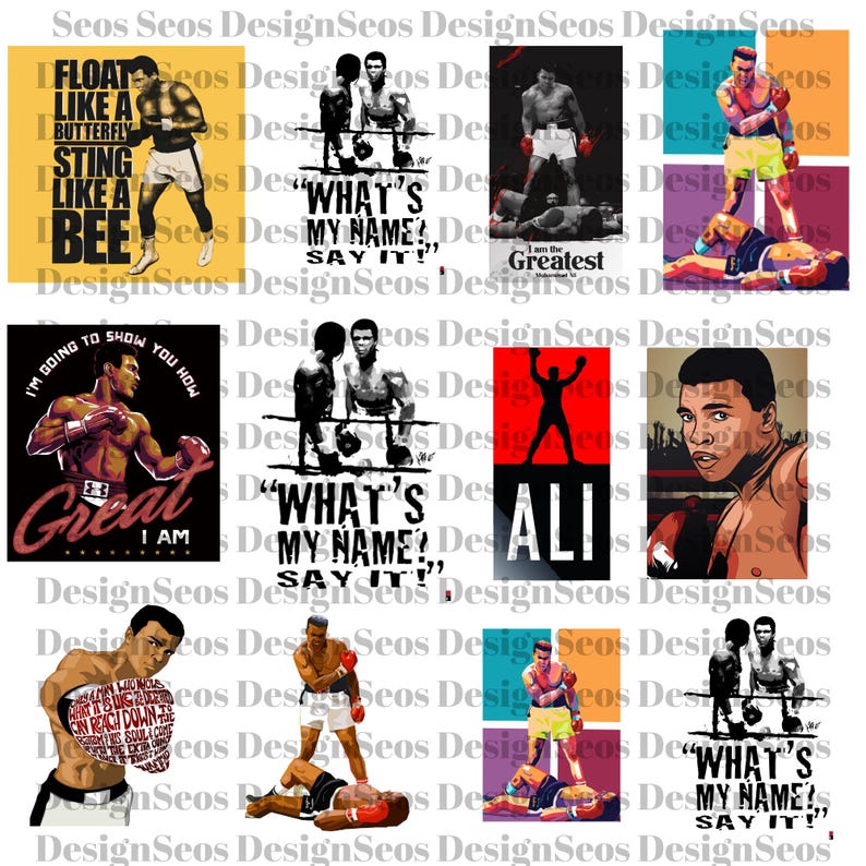 Muhammad Ali Color Small Muhammad Ali SVG Bundle, Black History Month Svg, Black Heritage Month ...