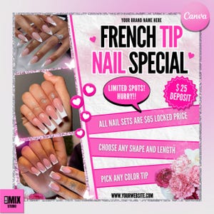 Nail Angebot Flyer, Nail Spezial Flyer, Nail Tech Sale Flyer, Nail Flash Sale Flyer, Nail Buchung Flyer, Nail Promotion Flyer, Nail Party Termine