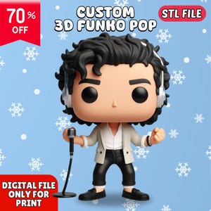 Niestandardowy Funko Pop 3D, Tworzenie modeli 3D w Blenderze, Plik STL wysokiej jakości, Unikatowy przedmiot kolekcjonerski, Model Funko Pop 3D, Spersonalizowany Funko Pop