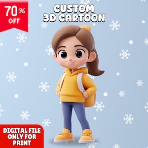 Custom 3D Cartoon Characters, Game Assets, 3D Models Unique and Detailed, 3D Cartoon Character Ready For Printing, 3D Modeling High-Quality