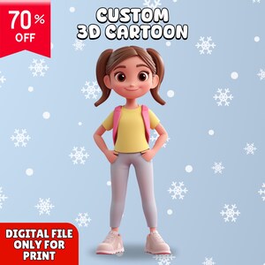 Custom 3D Cartoon Character Modeling, Unique Designs 3D Cartoon Character, Models for 3D Printing, Mascots, Animation, Games, Collectibles