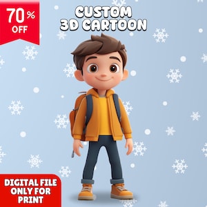 Custom 3D Cartoon Characters, 3D Modeling High-Quality, 3D Models Unique and Detailed, 3D Cartoon Character Ready For Printing, Game Assets