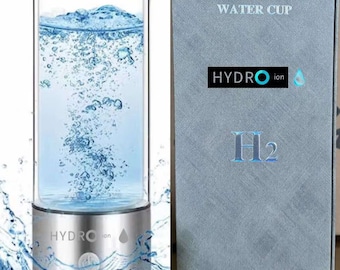 Botella generadora de agua con hidrógeno, filtro de titanio premium (420 ml)